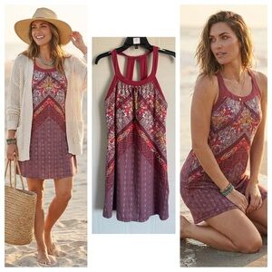 PrAna Cantine Active Dress Aztec Tribal Print Built-In Bra Gorpcore